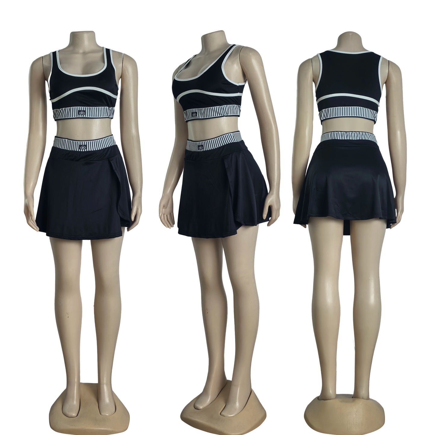 Urban Court 2‑Piece Set — Black