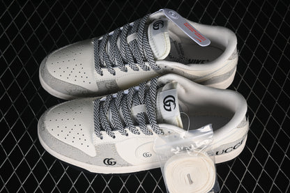 Grey & White Textured Low-Top SB duck