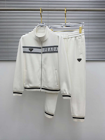 Prada Logo Tape Tracksuit Set