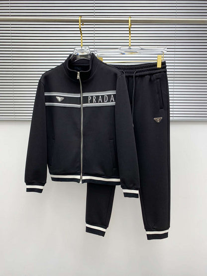 Prada Logo Tape Tracksuit Set