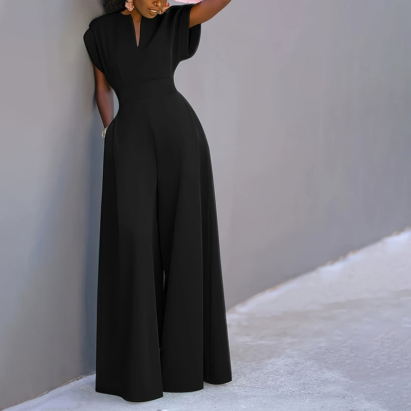 Jumpsuit Wide Leg A-Line Waist Tied Casual Summer Outfit