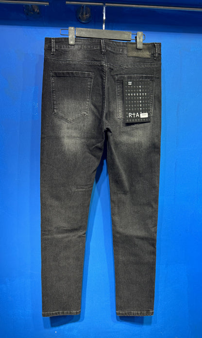 Luxury Washed Slim-Fit Denim Jeans