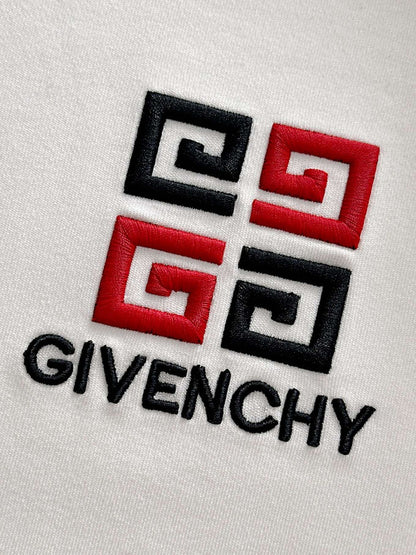 Givenchy Embroidered Logo Sweatshirt – Black & White