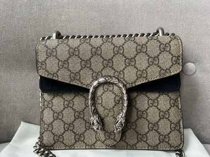Gucci Apollo GG Supreme Boots and GG Dionysus Medium Shoulder Bag