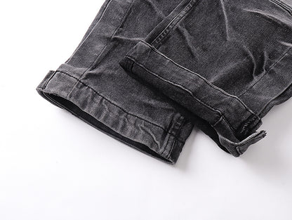 Washed Black Baggy Denim Pants