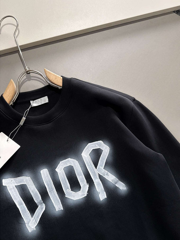 Dior Spray-Paint Logo Sweatshirt