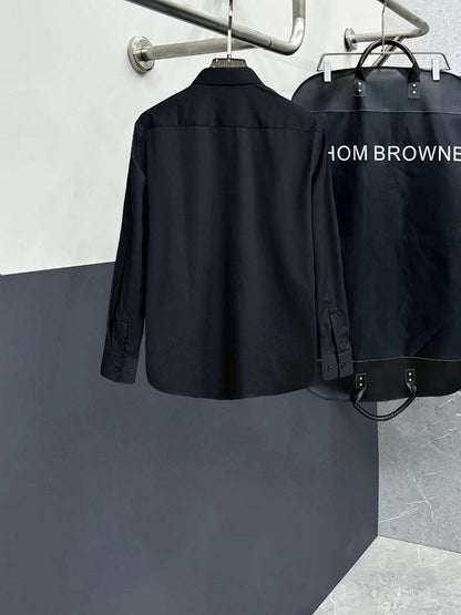 Balmain Paris Classic Black Dress Shirt