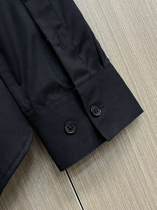 Balmain Paris Classic Black Dress Shirt