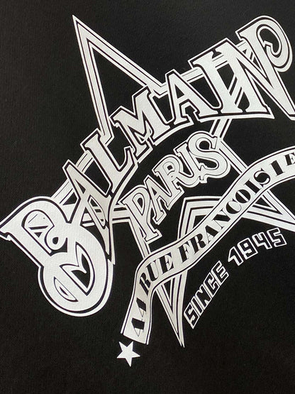Balmain Paris Graphic Logo Sweatshirt