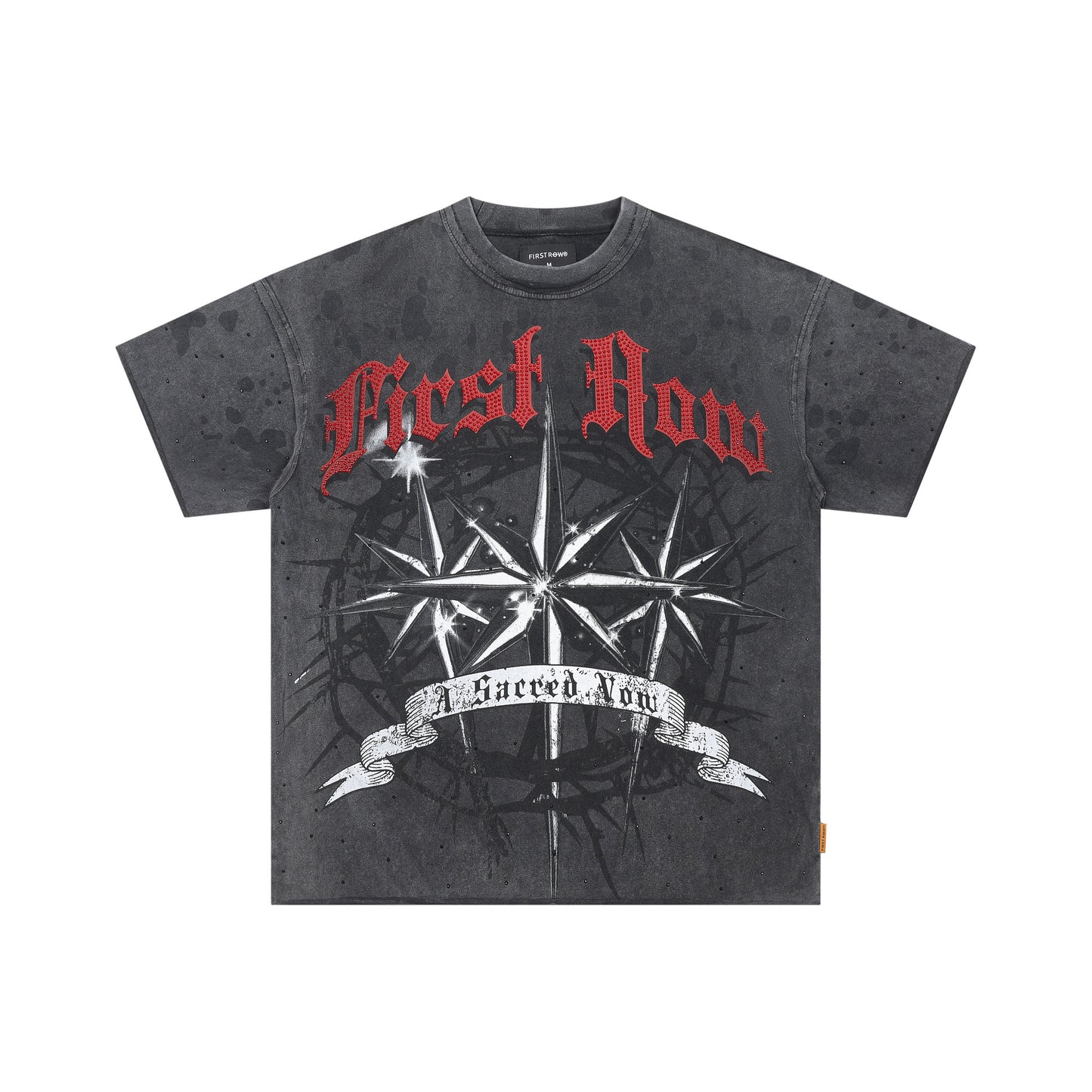 FIRST ROW A Sacred Vow Thornbush Stars Crop Tee
