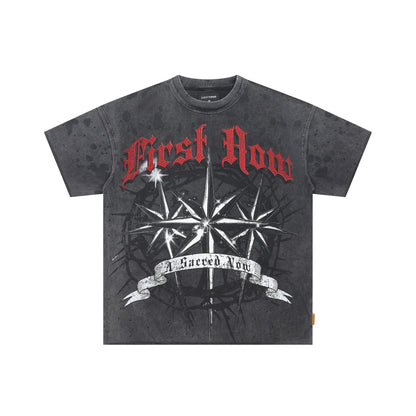 FIRST ROW A Sacred Vow Thornbush Stars Crop Tee