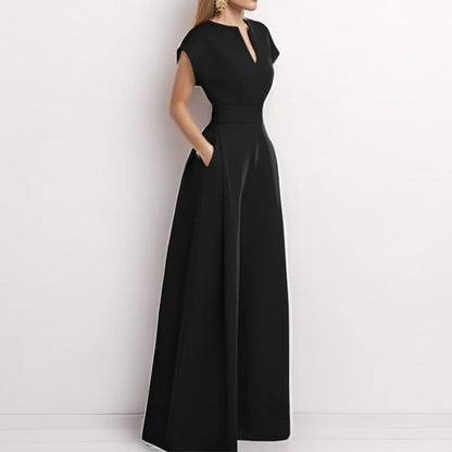 Jumpsuit Wide Leg A-Line Waist Tied Casual Summer Outfit