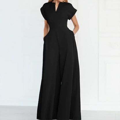 Jumpsuit Wide Leg A-Line Waist Tied Casual Summer Outfit