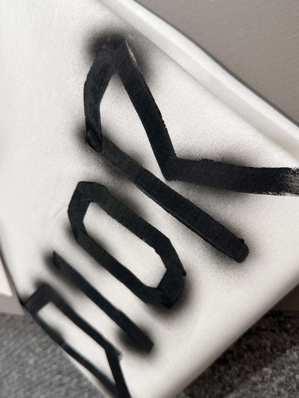 Dior Graffiti Logo T-Shirt Set (White & Black)