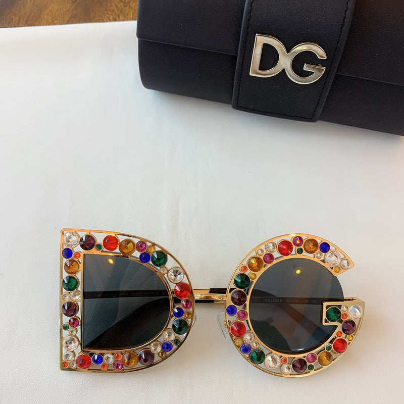 Luxury DG Jeweled Statement Sunglasses