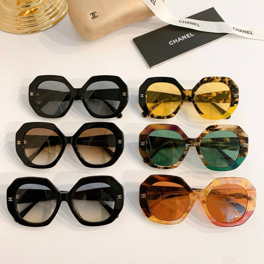 Chanel Embellished Square Sunglasses