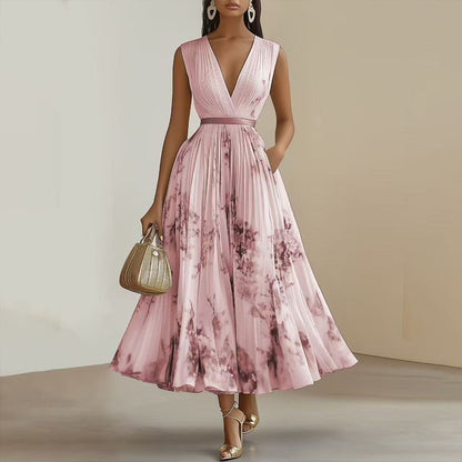 Flowy Ruffle Hem Summer Beach Dress