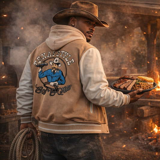 “Texas Style” Hooded Varsity Jacket