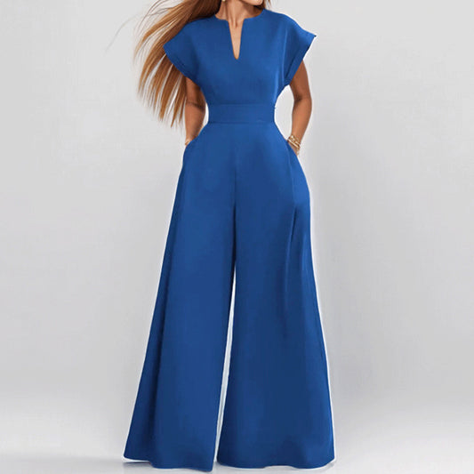 Jumpsuit Wide Leg A-Line Waist Tied Casual Summer Outfit