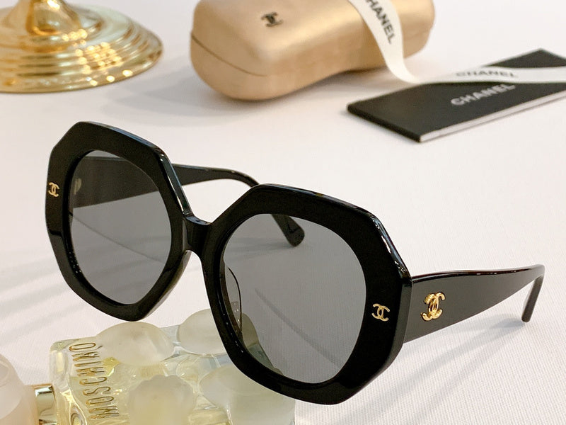 Chanel Embellished Square Sunglasses