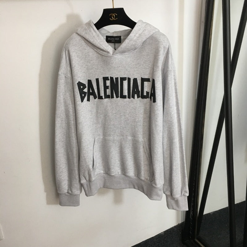 Balenciaga Grey Oversized Hoodie