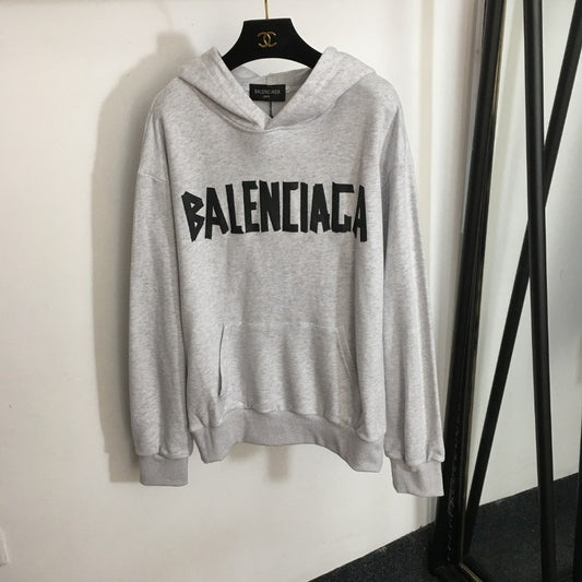 Balenciaga Grey Oversized Hoodie