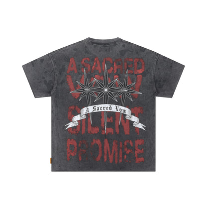 FIRST ROW A Sacred Vow Thornbush Stars Crop Tee
