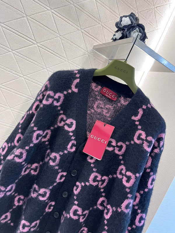 Gucci GG Monogram Knitted Cardigan