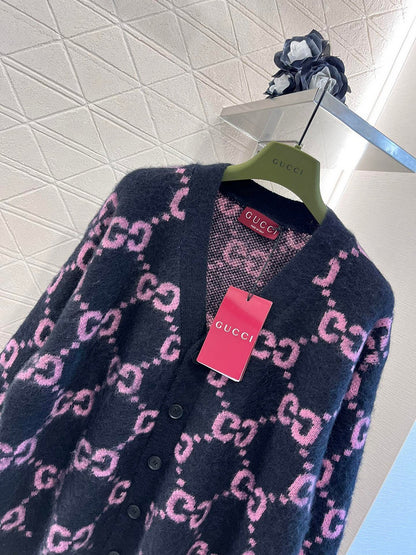 Gucci GG Monogram Knitted Cardigan