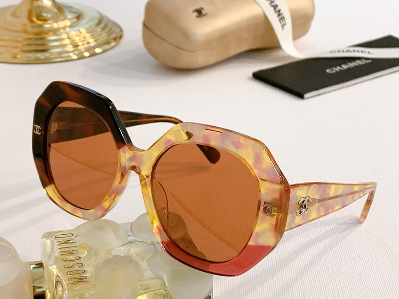 Chanel Embellished Square Sunglasses