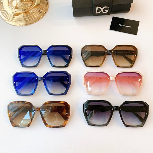 D&G Geometric Square Sunglasses – Multi-Color Collection