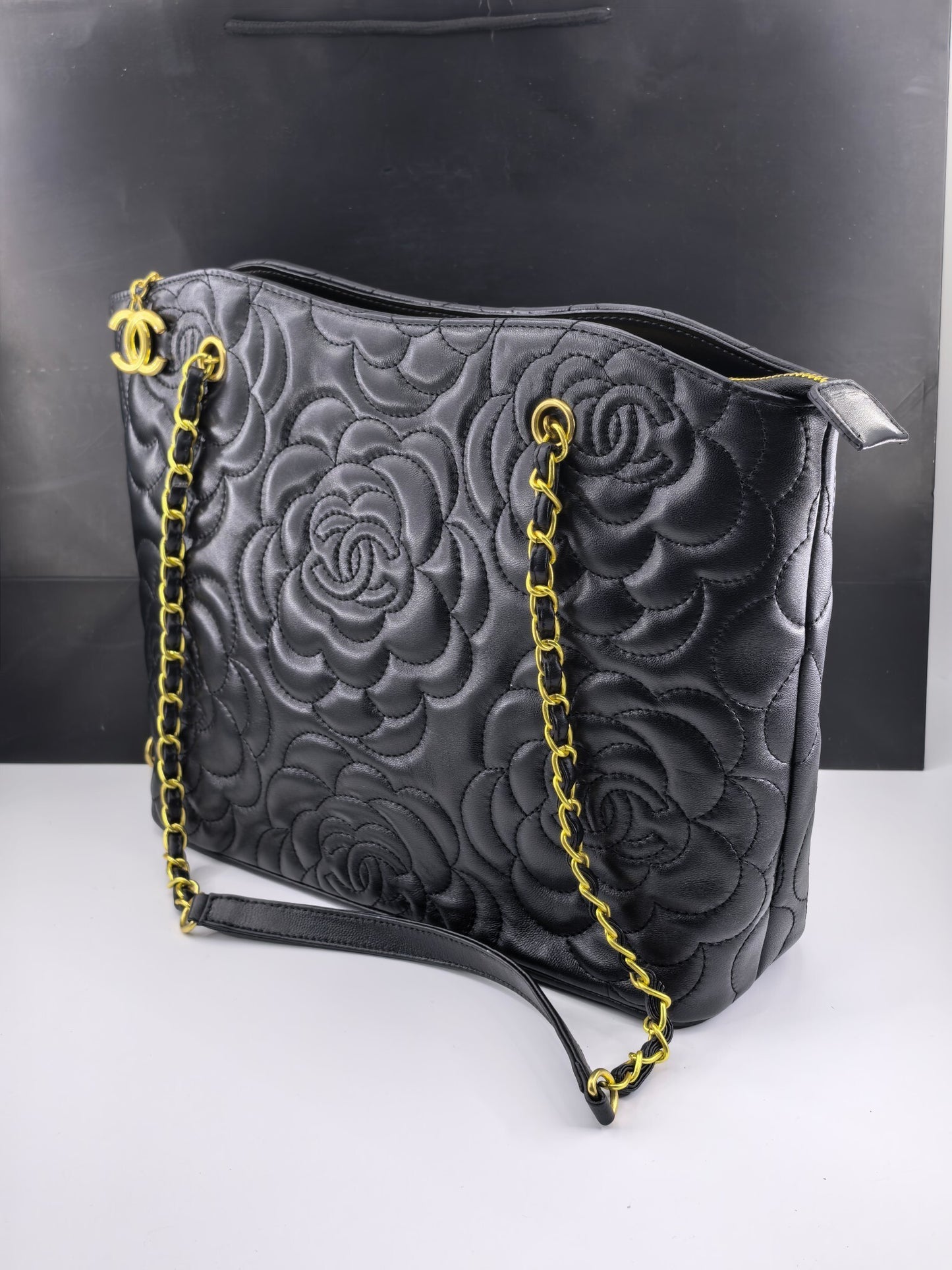 Camellia Luxe Chain Tote