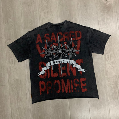 FIRST ROW A Sacred Vow Thornbush Stars Crop Tee