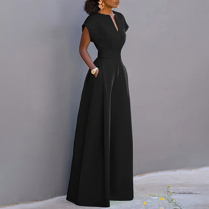 Jumpsuit Wide Leg A-Line Waist Tied Casual Summer Outfit