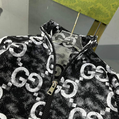 Gucci Kids Tracksuit Set (Black & White GG Monogram)