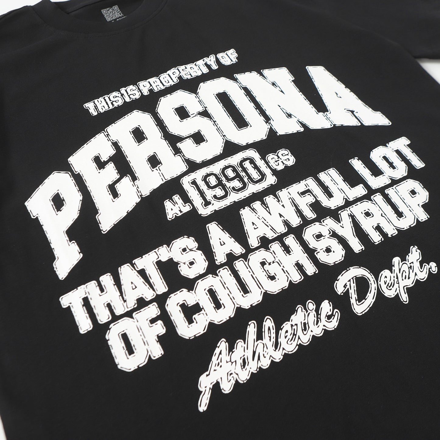 THAT’S A AWFUL LOT OF COUGH SYRUP  Persona Athletic Dept. Graphic T-Shirt
