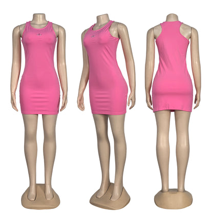 Urban Curve Mini Dress — Black, Beige, or Pink