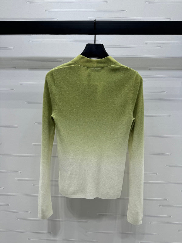 Christian Dior Gradient V-Neck Sweater