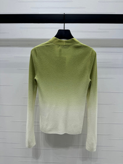 Christian Dior Gradient V-Neck Sweater