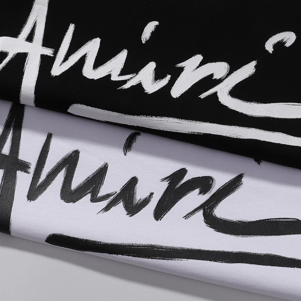 Script Logo Tee — Black or White