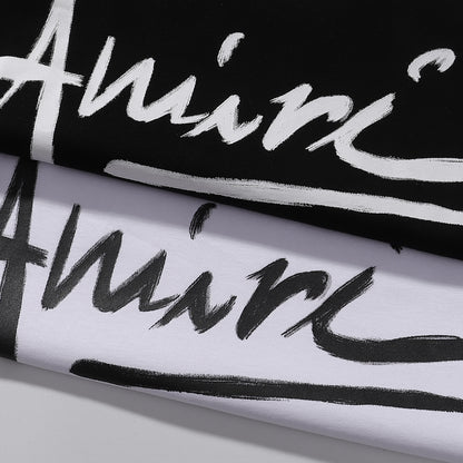 Script Logo Tee — Black or White