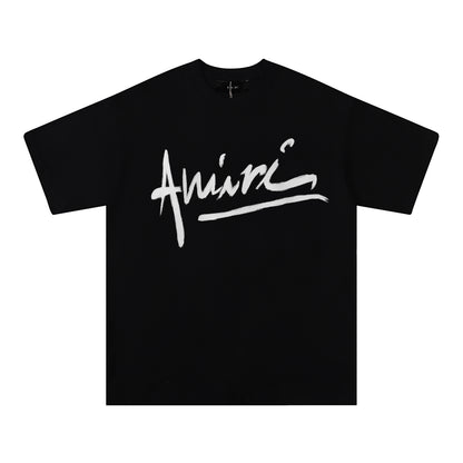 Script Logo Tee — Black or White