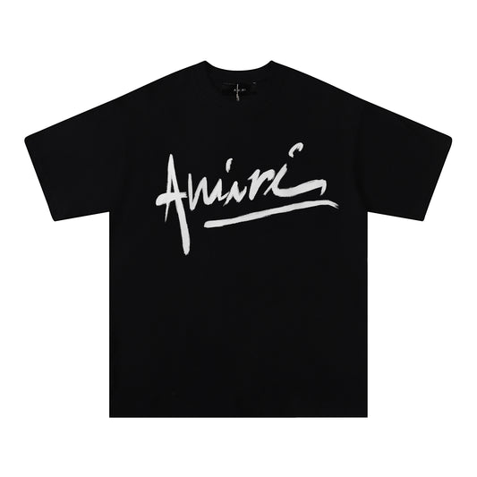 Script Logo Tee — Black or White