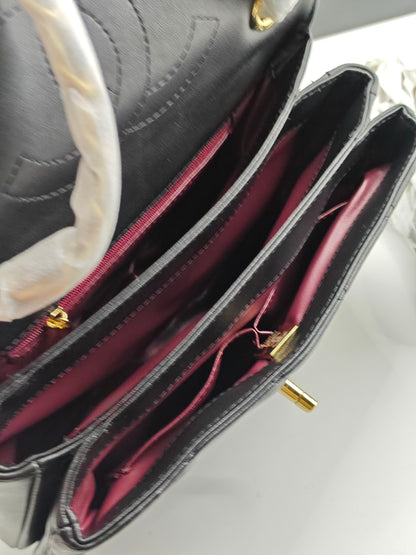Classic Lambskin Top‑Handle Mini
