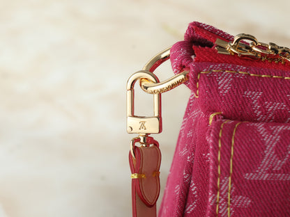 Urban Denim Cargo – Blue / Pink Edition