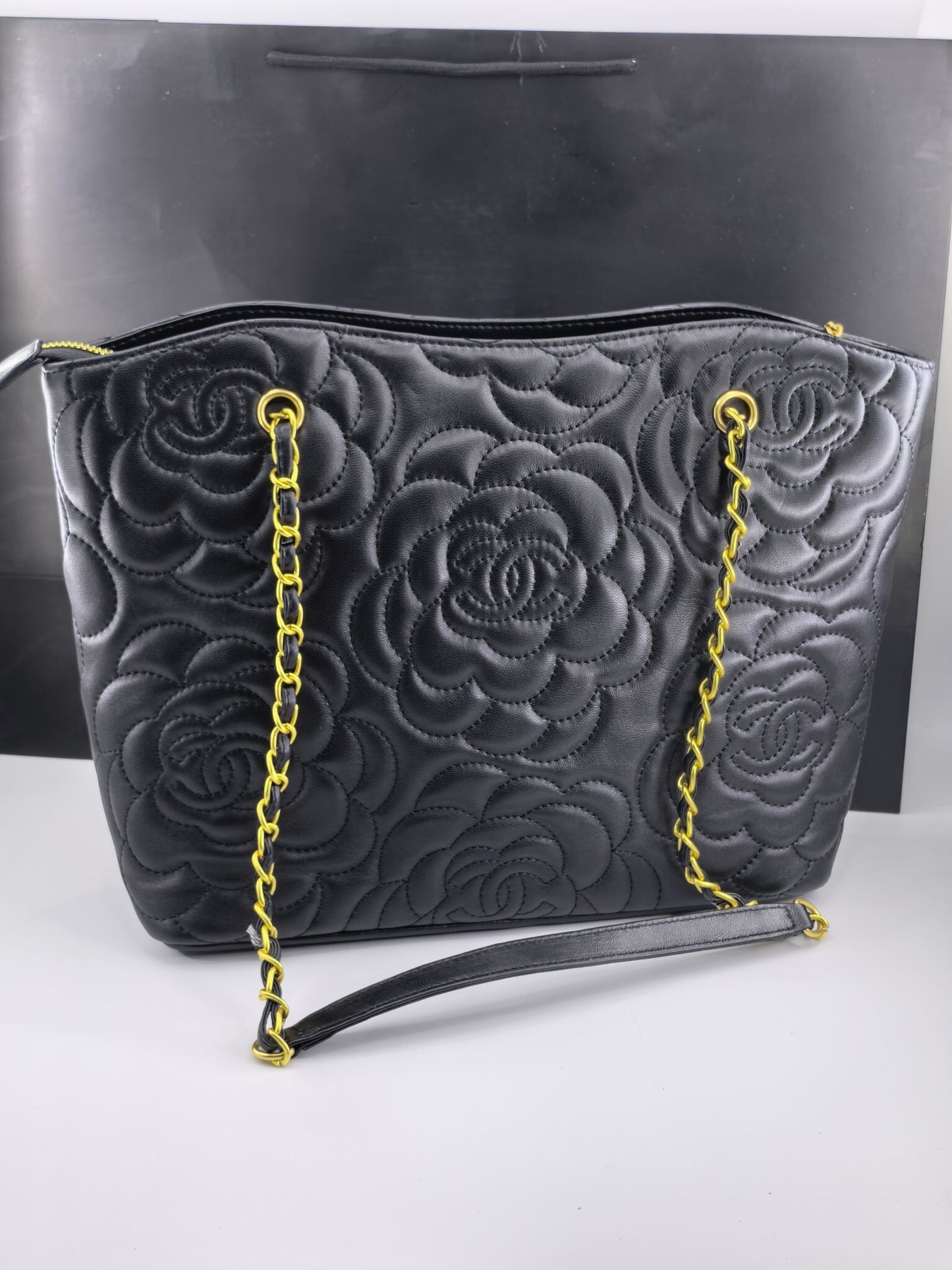 Camellia Luxe Chain Tote