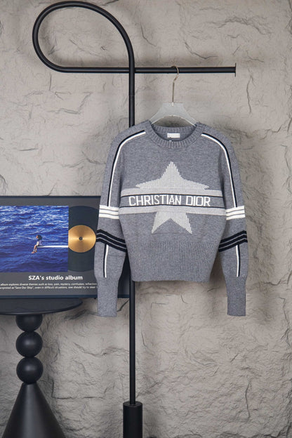Christian Dior Star-Detail Wool Sweater