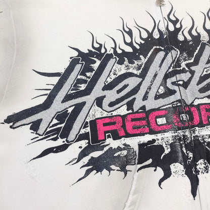 Hellstar Records White Flame Zip Hoodie