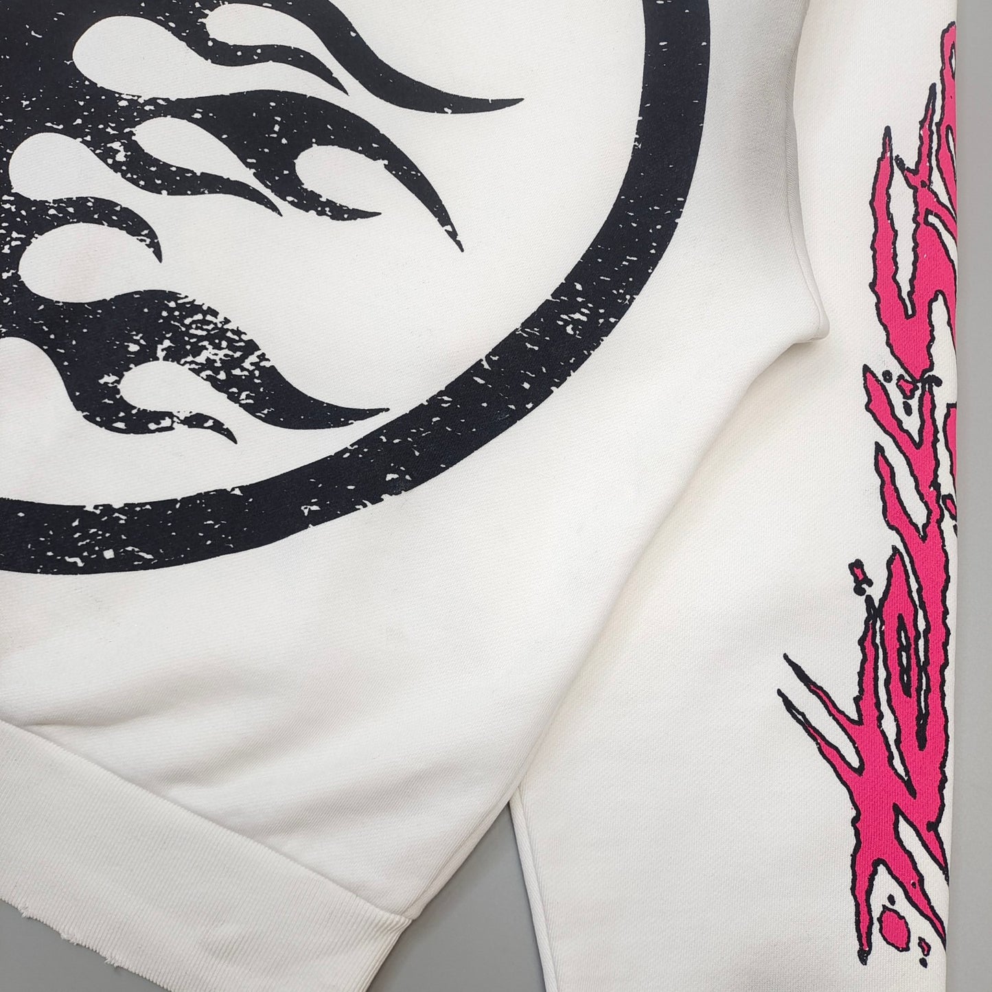 Hellstar Records White Flame Zip Hoodie