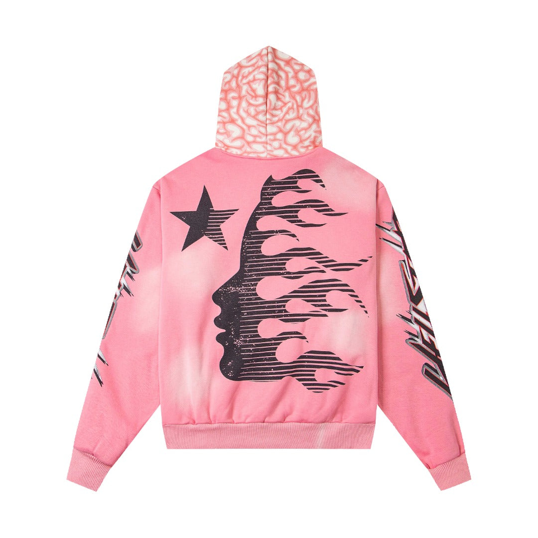 Hellstar Inferno Pink Hoodie